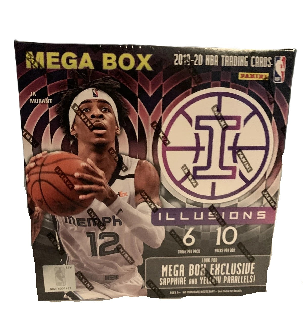 2019/21 Panini Illusions Basketball Mega Box (Sapphire and Yellow Parallels!)